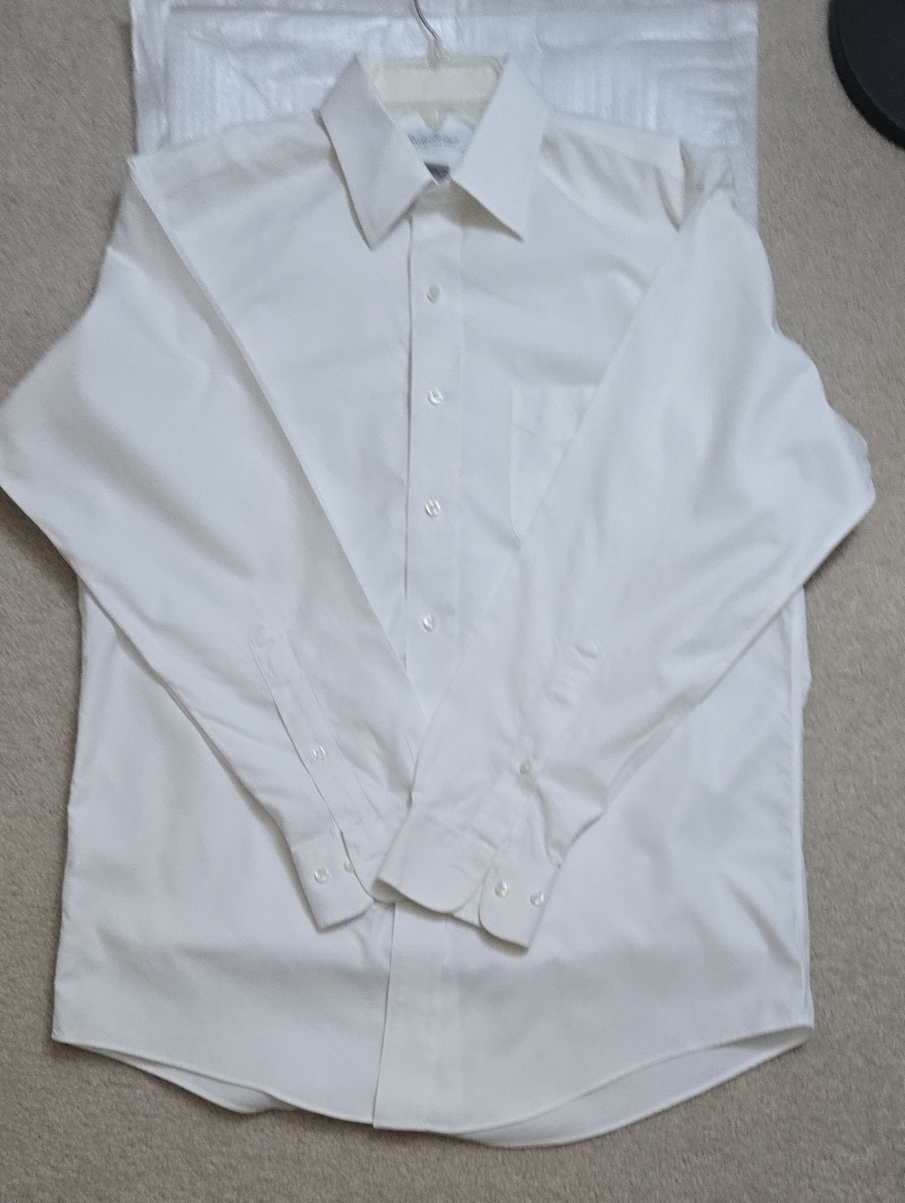 Brooks Brothers White Long-Sleeve Dress Shirt